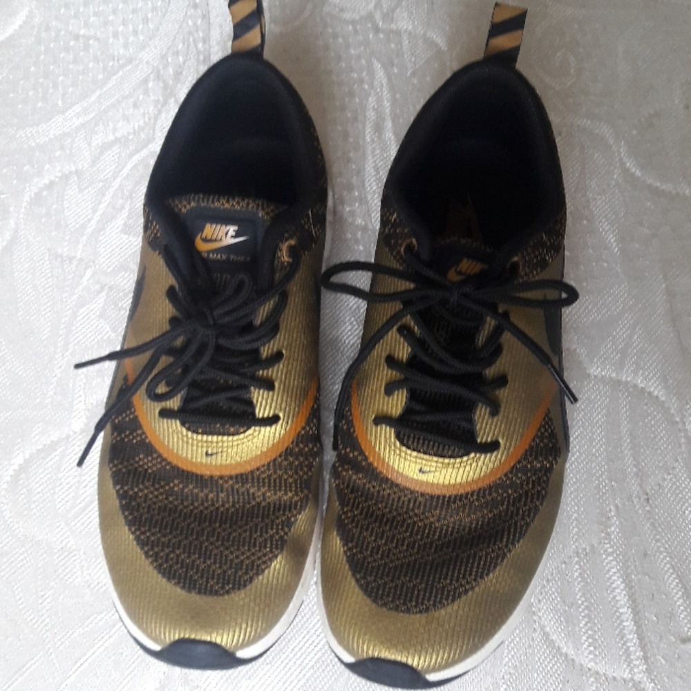 Nike Gold & Black Shoes